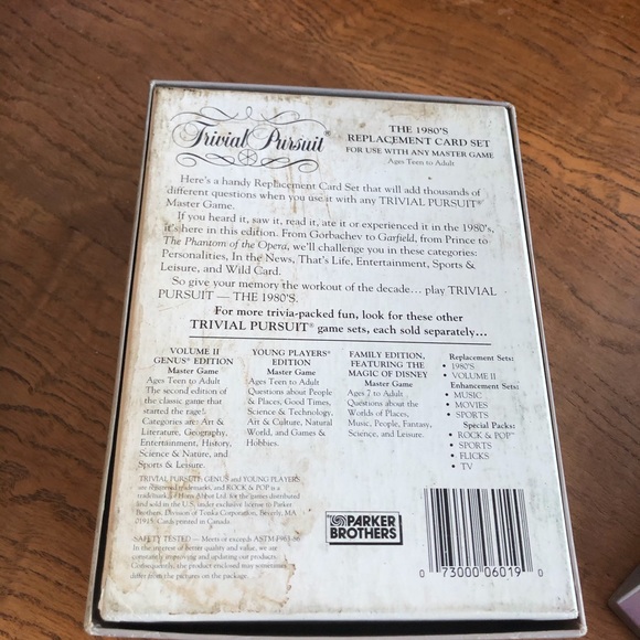 Trivial pursuit 1890s replacement cards - Picture 3 of 4